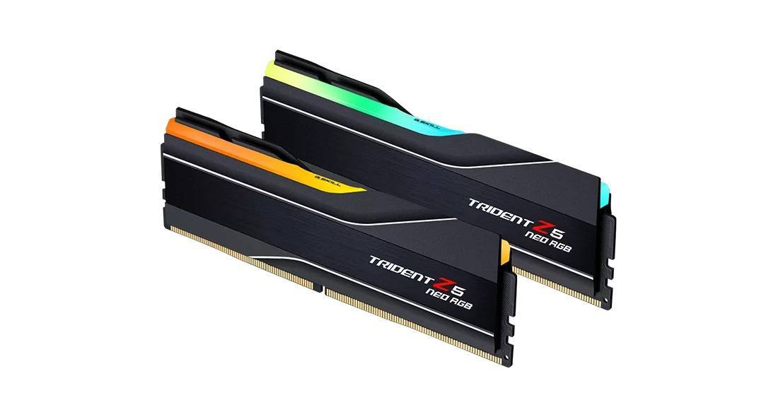 Модуль памяти G.SKILL TRIDENT Z5 NEO RGB 32GB 6000МГц DDR5 CL30 DIMM (Kit of 2x16GB) 1.35V EXPO, Bla