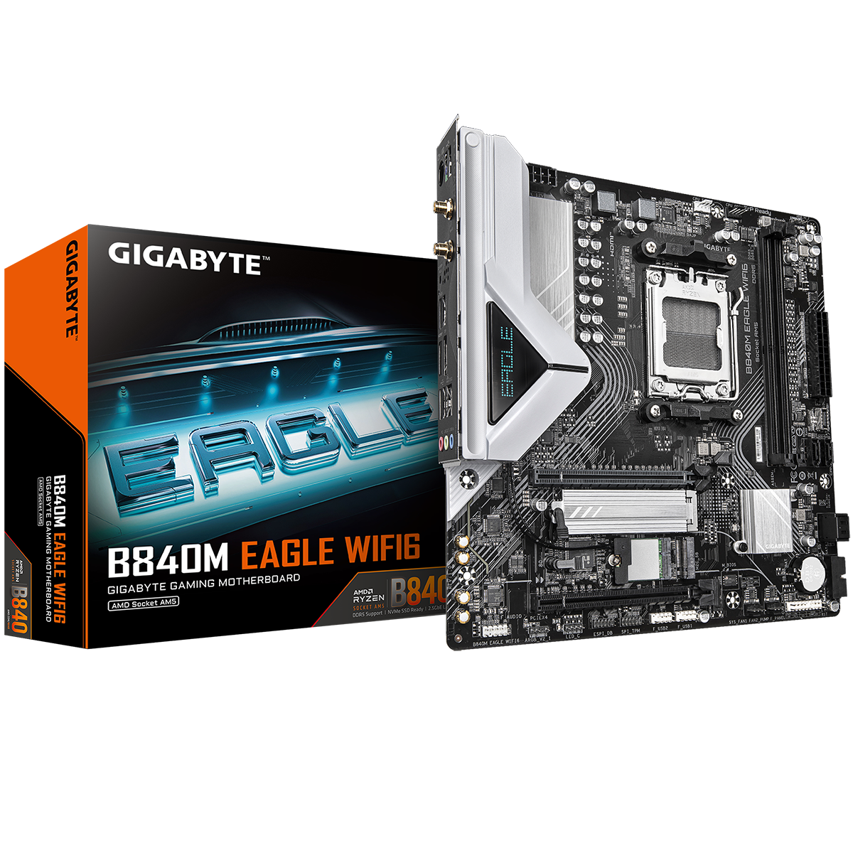 Материнская плата Gigabyte B840M EAGLE WIFI6, RTL