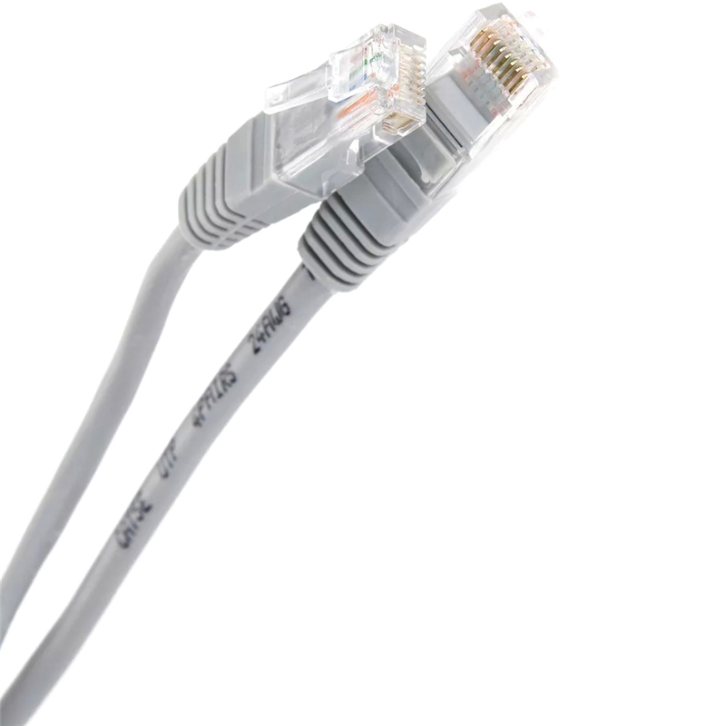 Патчкорд литой "Telecom" UTP кат.5е 20,0м серый