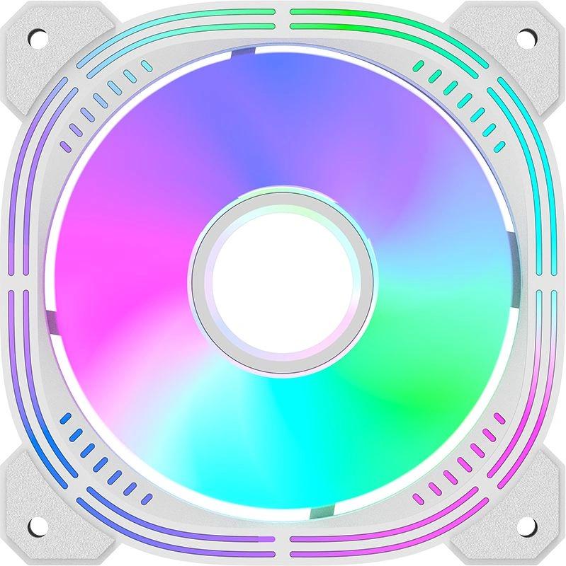 Вентилятор для корпуса Formula Nulight 12WH RGB 120х120x25 белый 3-pin 4-pin (Molex) 19.06дБ (NULIGH