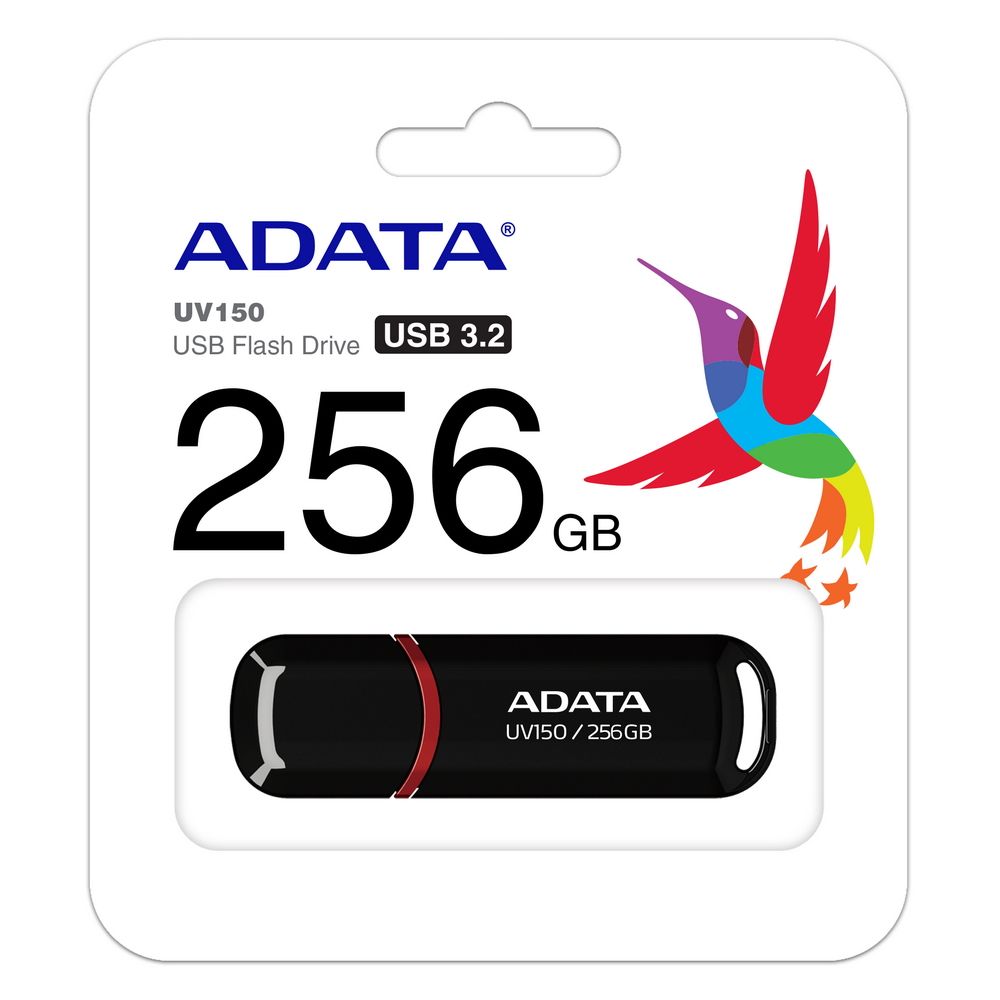 Флеш Диск A-Data 256Gb UV150 AUV150-256G-RBK USB3.0 черный