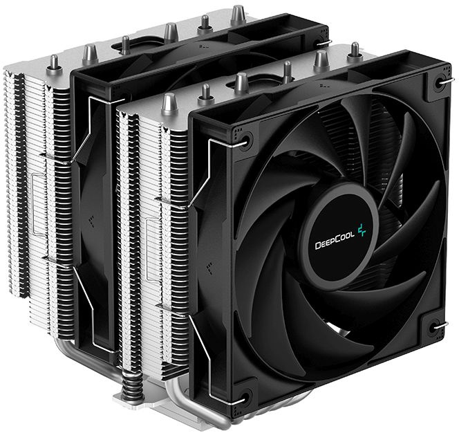 Устройство охлаждения(кулер) Deepcool AG620 Soc-AM5/AM4/1200/1700/1851 черный 4-pin 15-29dB Al+Cu 26