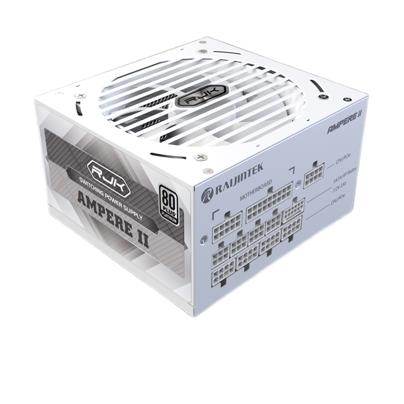Блоки питания Raijintek AMPERE II 850, 850W 80+ Platinum (ATX, 3.1, PCIe 5.1, Full-modular, 1x24(20+