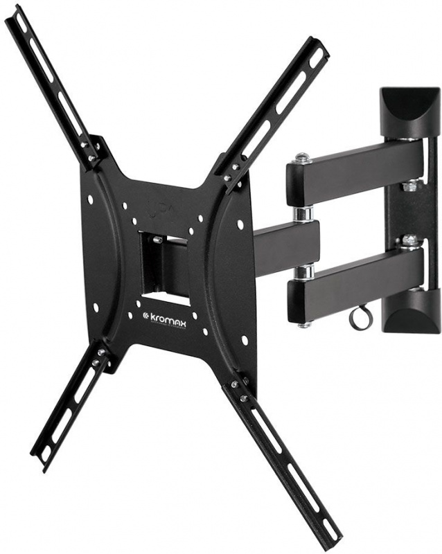 Кронштейн для телевизора Kromax OPTIMA-404 черный 15"-55" макс.35кг настенный поворотно-выдвижной и 