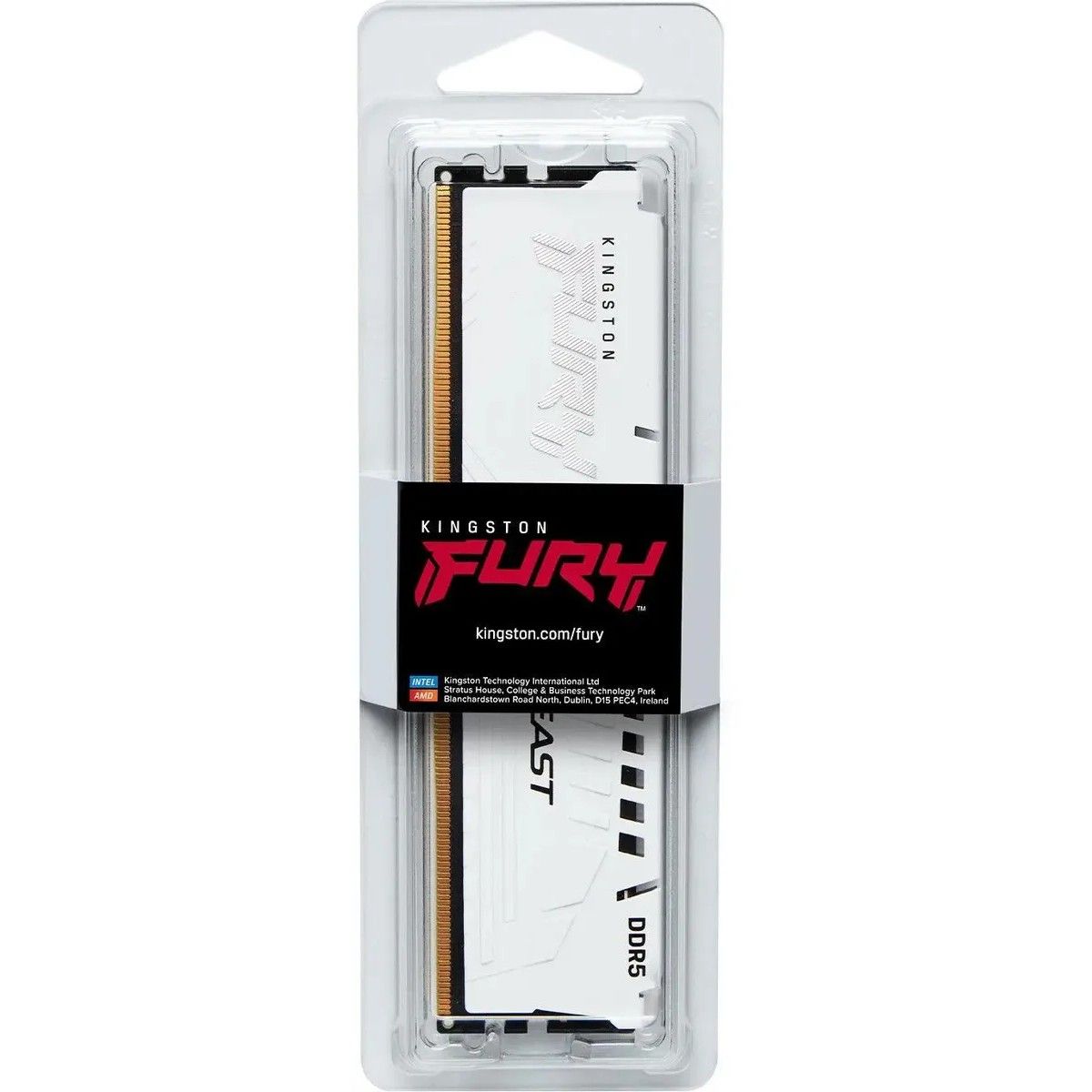 Память DDR5 16GB 5200MHz Kingston KF552C40BW-16 Fury Beast RTL Gaming PC5-41600 CL40 DIMM 288-pin 1.