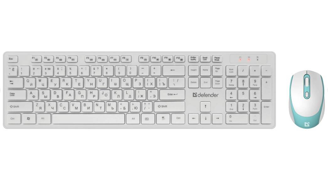 Клавиатура + мышка AUCKLAND C-987 RU WHITE 45987 DEFENDER