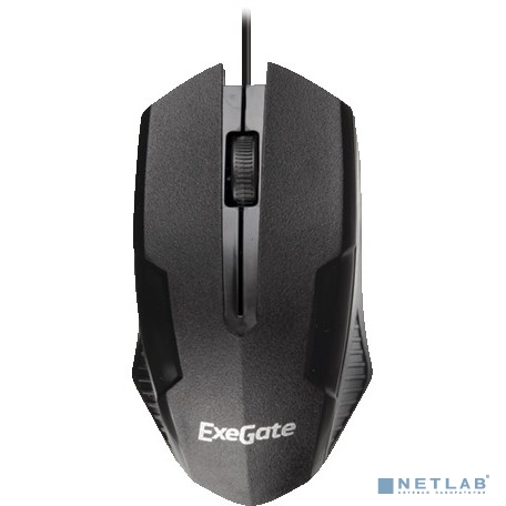 Exegate EX264096RUS Мышь Exegate SH-9025  <black, optical,  3btn/scroll, 1000dpi, USB>, Color box