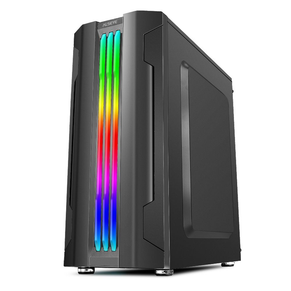 Корпус ALSEYE Корпус ALSEYE Auro 3.0-B Mini-ITX/Micro ATX/ATX, USB2.0*2+HD Audio+USB3.0*1, «H.D.D.(3