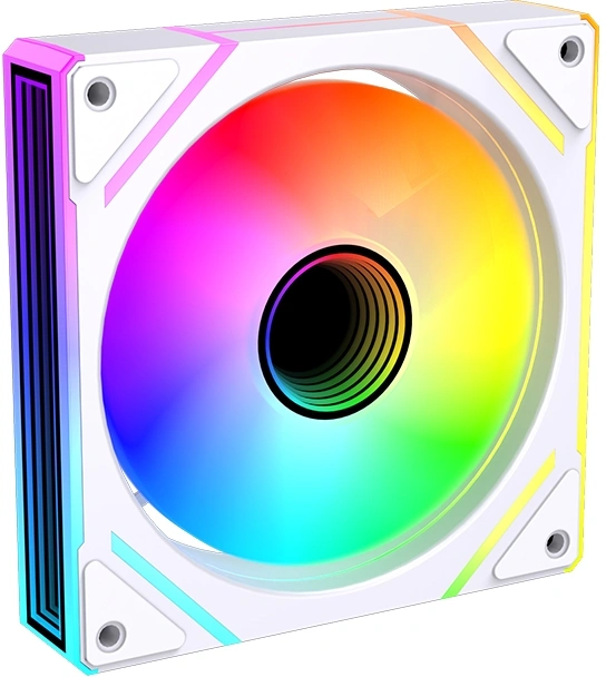 Вентилятор для корпуса Bloody BD-CF120ARGB2 LCD ARGB 120х120x25 белый 4-pin 26дБ (BD-CF120ARGB2-WH)