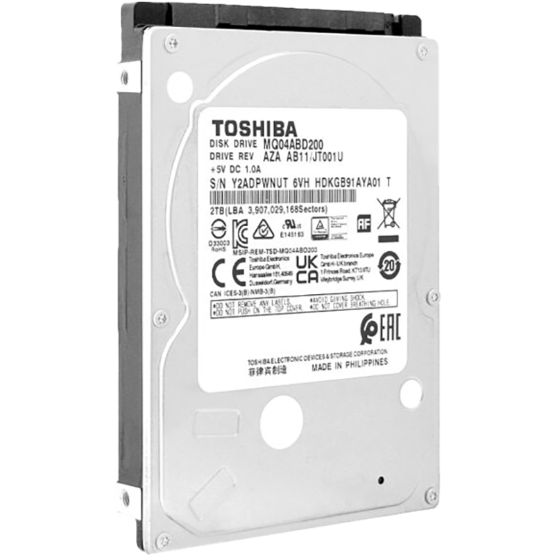 Жесткий диск Toshiba SATA-III 2TB MQ04ABD200 Notebook/Desktop MQ04 512E (5400rpm) 128Mb 2.5"