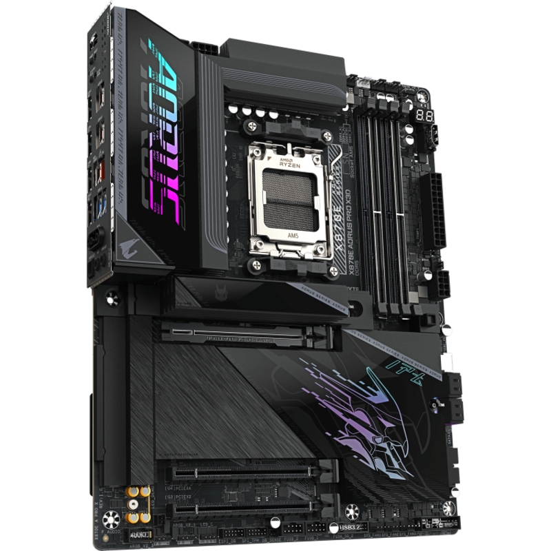 Материнская плата Gigabyte X870E AORUS PRO X3D Socket AM5 AMD X870E 4xDDR5 ATX AC`97 8ch(7.1) 5Gigab