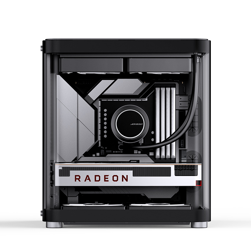 Корпус JONSBO TK-1 Black 2.0, Mini-Tower, no fan, 1xUSB-A 3.2 + 1xUSB-C 3.2, mATX, mITX Black