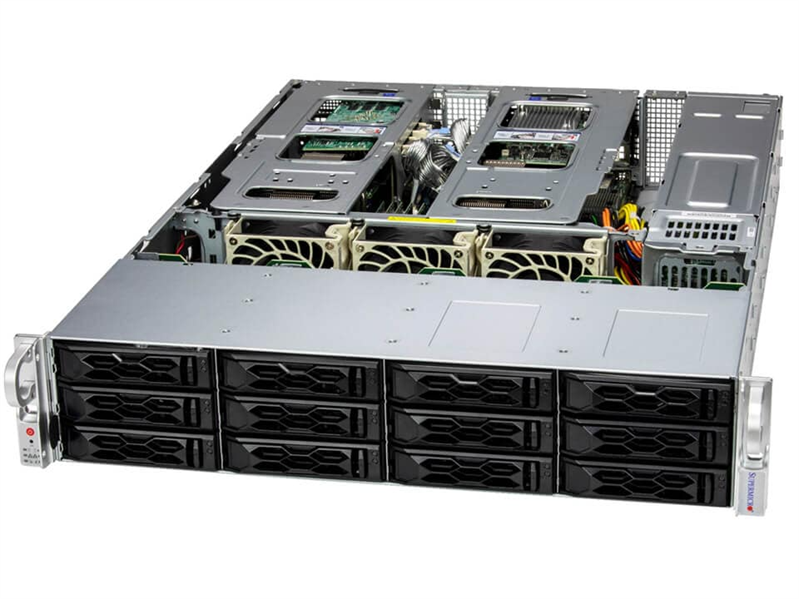 Серверная платформа Supermicro SuperServer 2U 621C-TN12R noCPU(2) 4th/5th Gen(MCC Carrier) /TDP 350W