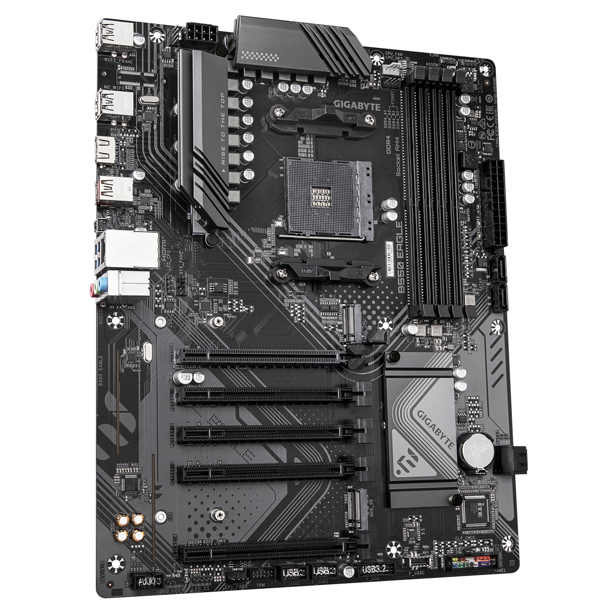 Материнская плата Gigabyte B550 EAGLE Soc-AM4 AMD B550 4xDDR4 ATX AC`97 8ch(7.1) GbLAN RAID+HDMI