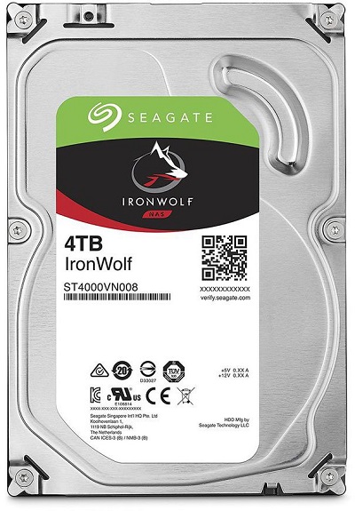 Жесткий диск Seagate IronWolf NAS ST4000VN008 4TB 3.5" SATA 6Gb/s, 5900rpm, 64MB, 24x7, Bulk {2