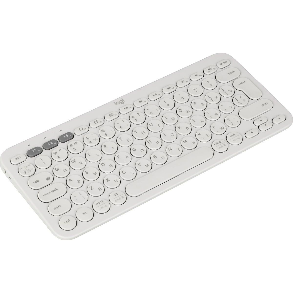 Клавиатура Logitech K380 белый беспроводная BT (920-009589)