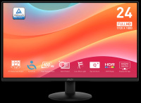 Монитор MSI 23,8" PRO MP242L, 16:9, IPS, FHD, 4ms, 250cd, 100Hz, HDMI, DP
