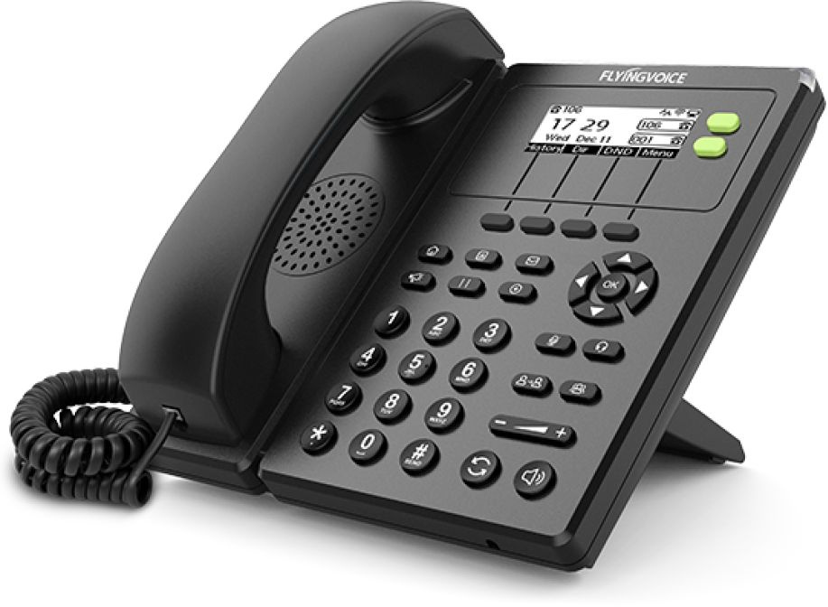 Телефон IP Flyingvoice FIP-10P черный (FIP10P)