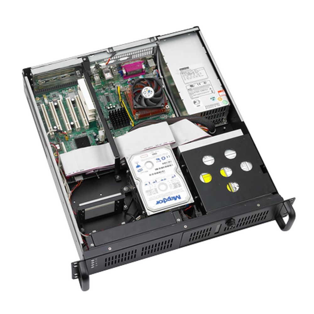 Корпус Advantech ACP-2010MB-00D 2U Rackmount Chassis, ATX/mATX, отсеки: 1*5.25"+1*3.5"Ext+