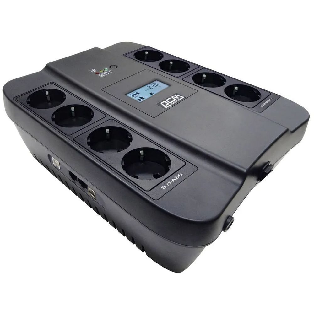 Источник бесперебойного питания Powercom Spider SPD-900U LCD USB 540Вт 900ВА черный