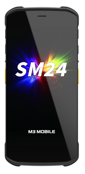 Терминал сбора данных M3 Mobile SM24 Android 16 GMS, HD, WIFI6E, CM60E, FRONT&REAR CAMERA, BT5.3 NFC