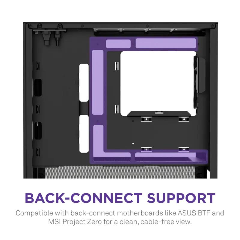 Корпус NZXT H3 Flow (2025), Midi-Tower, TG, 1x120mm, 1xUSB-A 3.2 + 1xUSB-C 3.2, mATX, mITX Black