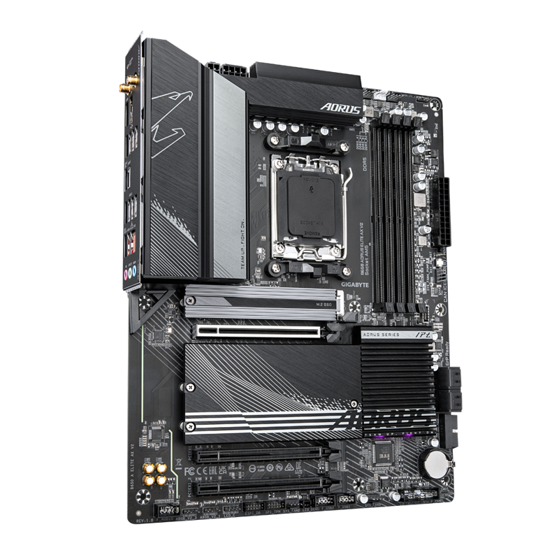 Материнская плата Gigabyte B650 A ELITE AX V2 Socket AM5 AMD B650 4xDDR5 ATX AC`97 8ch(7.1) 2.5Gg RA