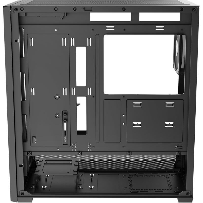 Корпус Ocypus Delta C70 BK ARGB, Midi-Tower, TG, 4x120mm ARGB, 2xUSB-A 3.0 + 1xUSB-C 3.1, E-ATX, ATX