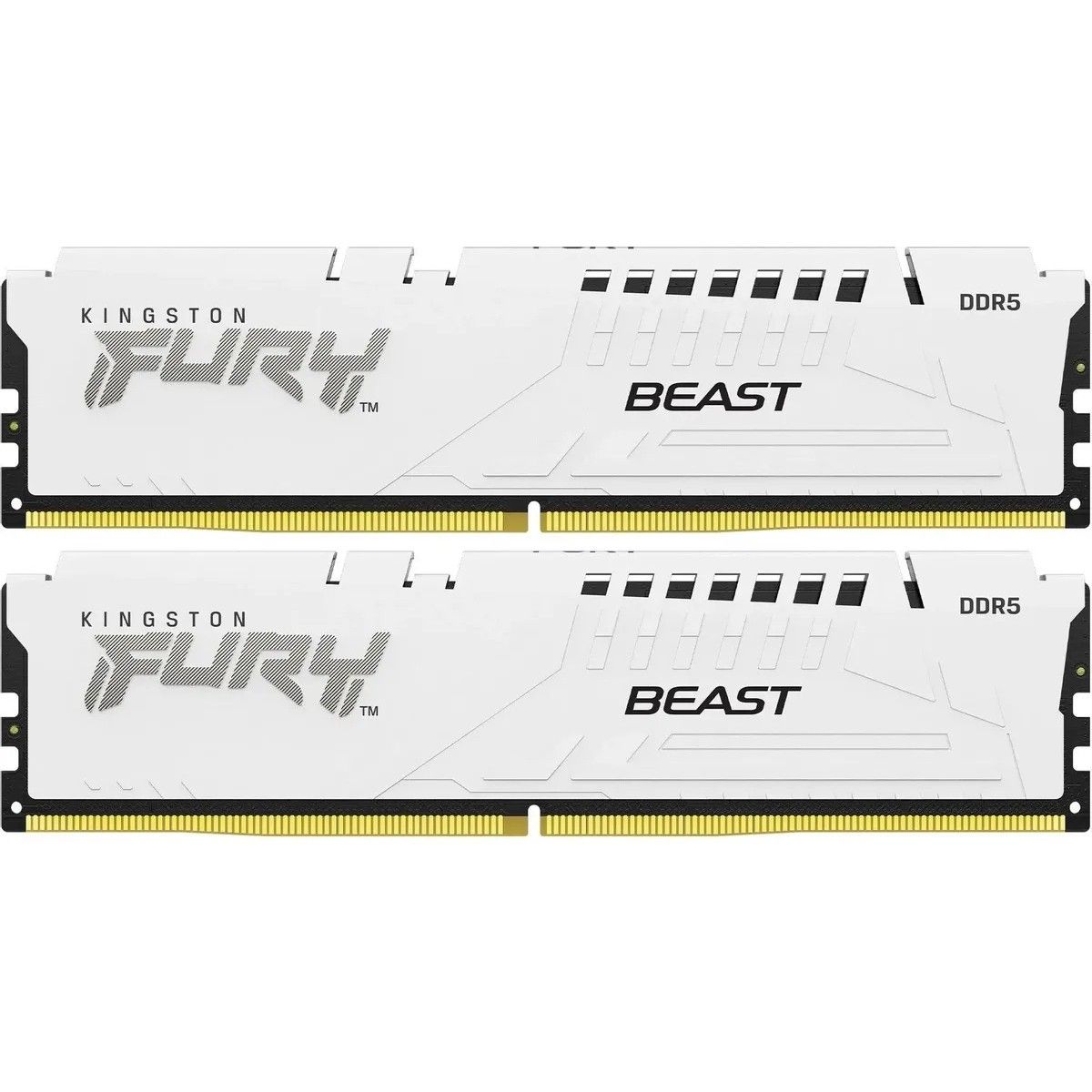Память DDR5 2x16GB 5600MHz Kingston KF556C36BWEK2-32 Fury Beast White Expo RTL Gaming PC5-44800 CL36