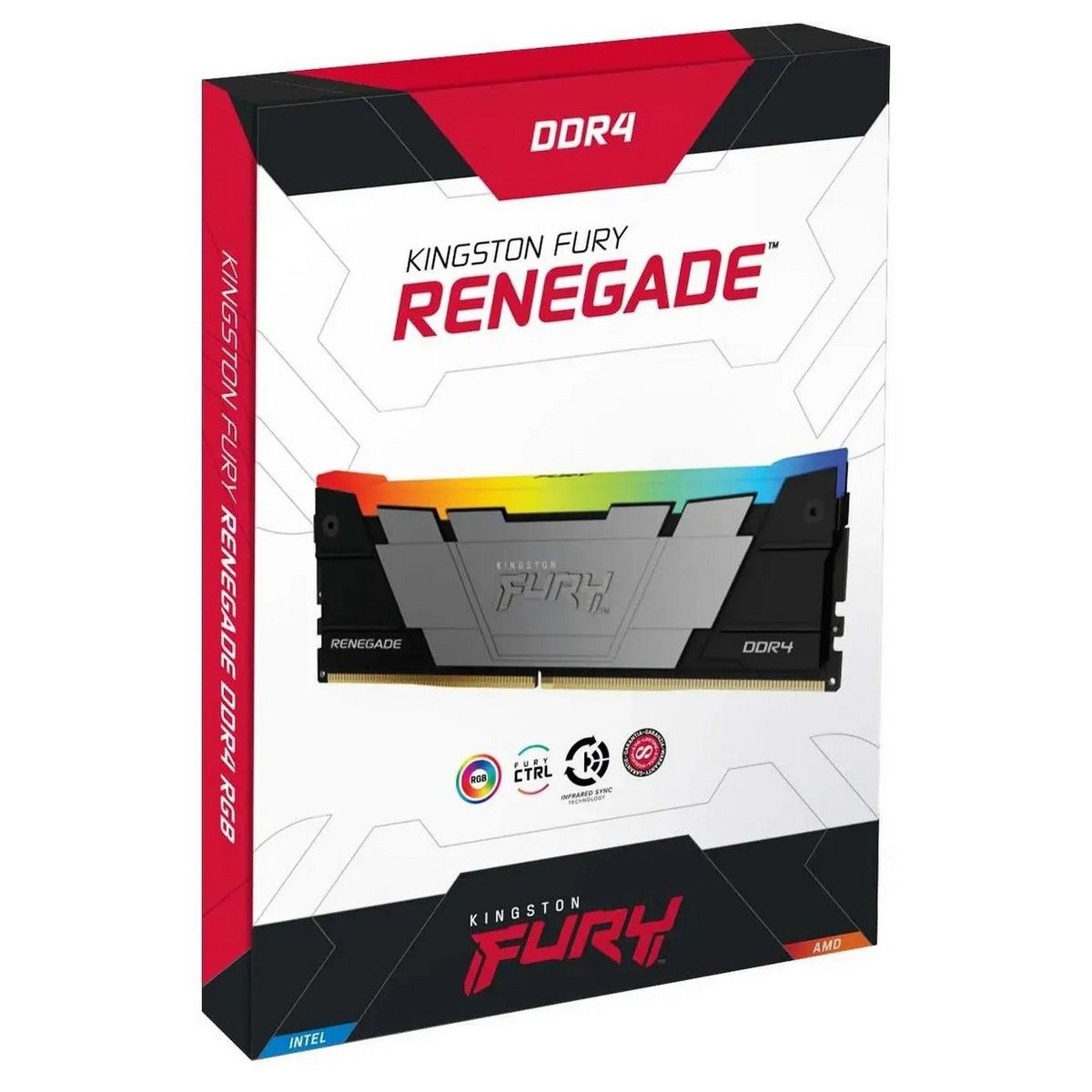 Память DDR4 4x8GB 3600MHz Kingston KF436C16RB2AK4/32 Fury Renegade RGB RTL Gaming PC4-28800 CL16 DIM