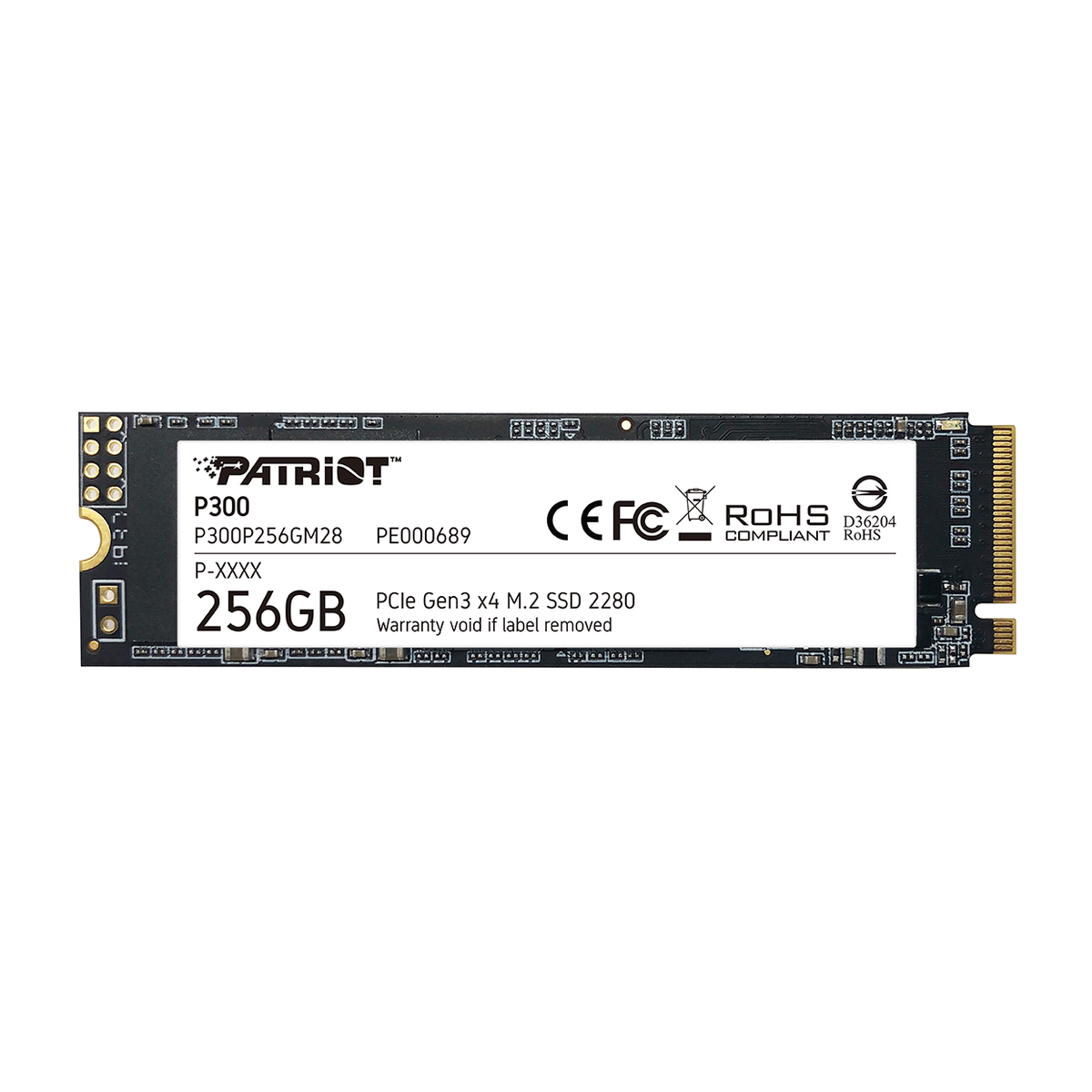 Накопитель SSD Patriot PCIe 3.0 x4 256GB P300P256GM28 P300 M.2 2280