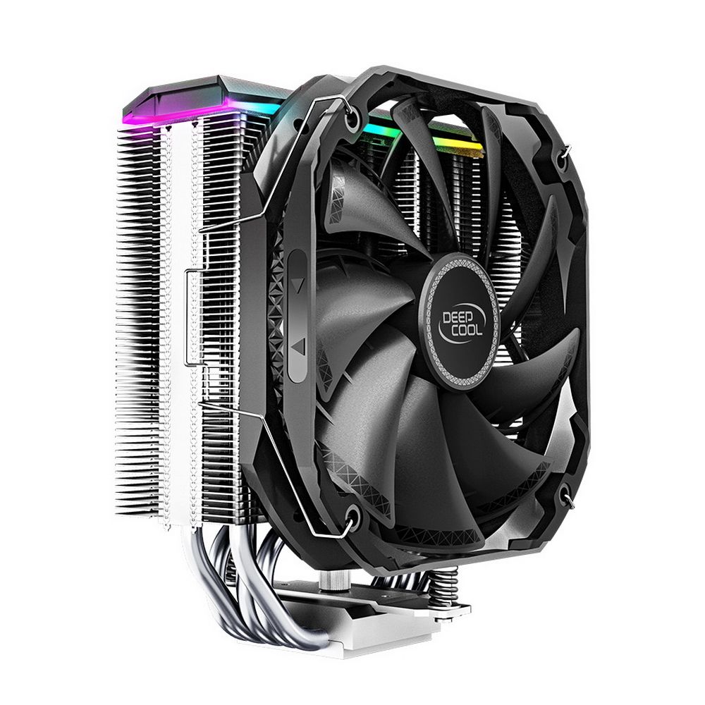 Кулер для процессора DEEPCOOL AS500 LGA20XX/1700/1200/115X/AM5/AM4 (8шт/кор, TDP 220W, PWM, ARGB Led