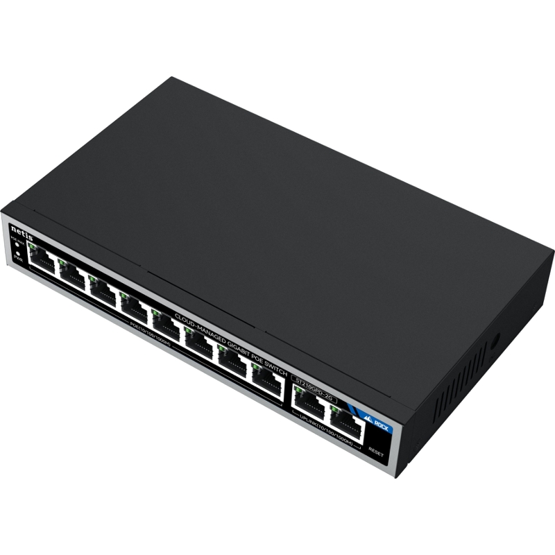 Коммутатор Netis ST210GPD-2G (L2) 10x1Гбит/с 8PoE 117W настраиваемый
