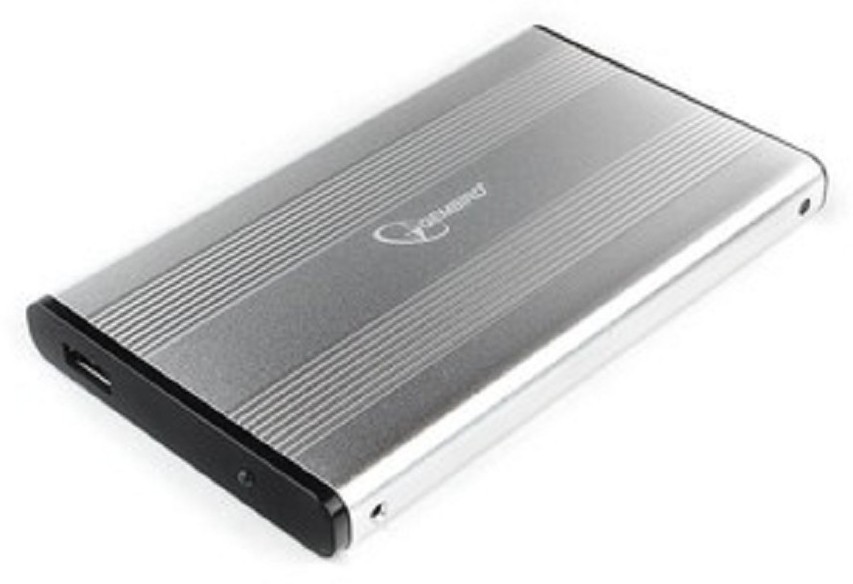 Gembird EE2-U3S-5-S Внешний корпус 2.5" серебро, USB 3.0, SATA, до 2 Тб, металл