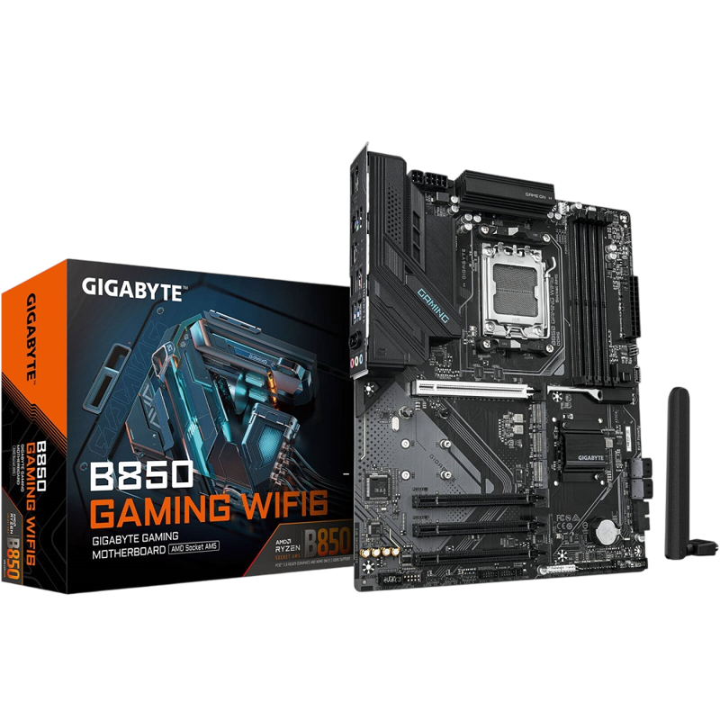 Материнская плата Gigabyte B850M GAMING X WIFI6E/WF6E, Socket AM5, AMD B850, 4xDDR5, 4xSATA, 2xM.2, 