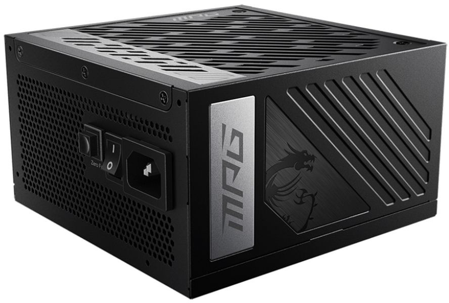 Блок питания MSI ATX 1000W MPG A1000G 80+ gold 24pin APFC 135mm fan 12xSATA Cab Manag RTL