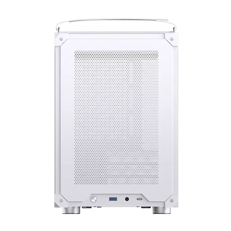 Корпус JONSBO C6 MAX Handle, Mini-Tower, TG, no fan, 1xUSB-A 3.0 + 1xUSB-C 3.1, mATX, mITX White