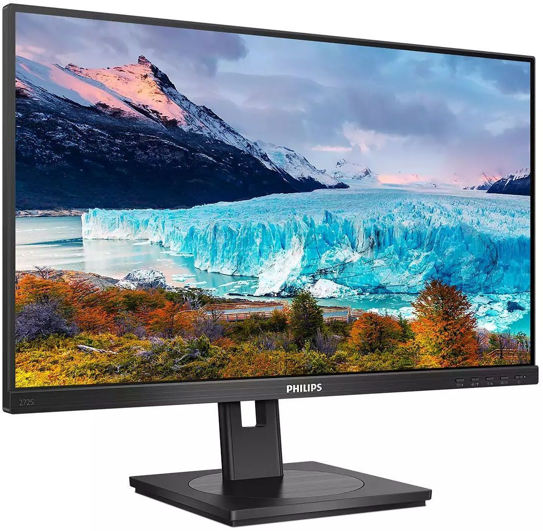 Монитор Philips 27" 272S1M(00/01) черный IPS LED 16:9 DVI HDMI M/M матовая HAS Piv 250cd 178гр/178гр