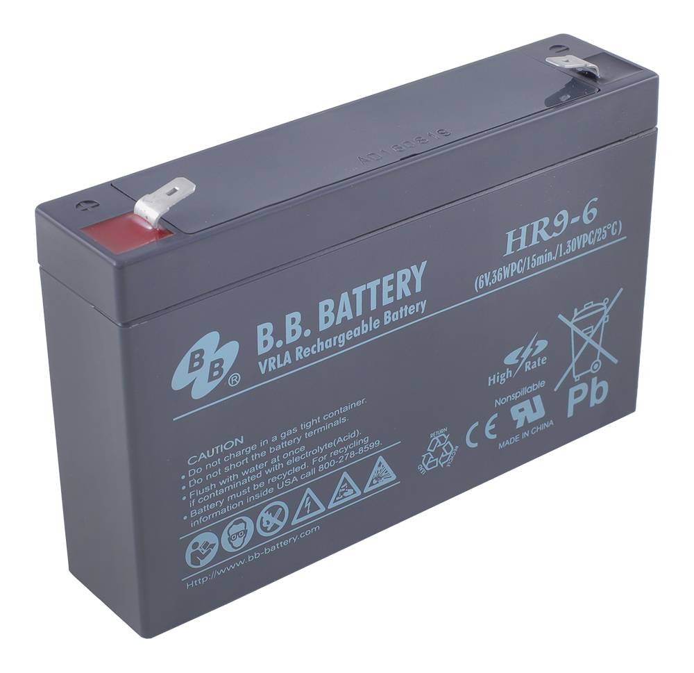 B.B. Battery Аккумулятор HR 9-6 (6V 9(8)Ah)