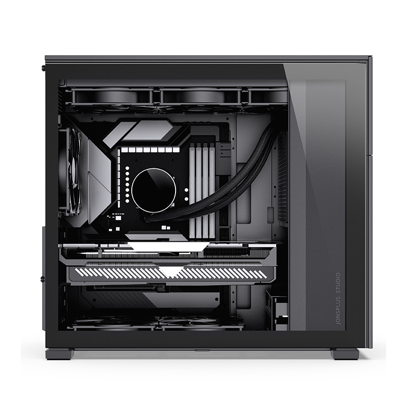 Корпус JONSBO D41 STD, Midi-Tower, TG, no fan, 1xUSB-A 3.2 + 1xUSB-C 3.2, ATX, mATX Black