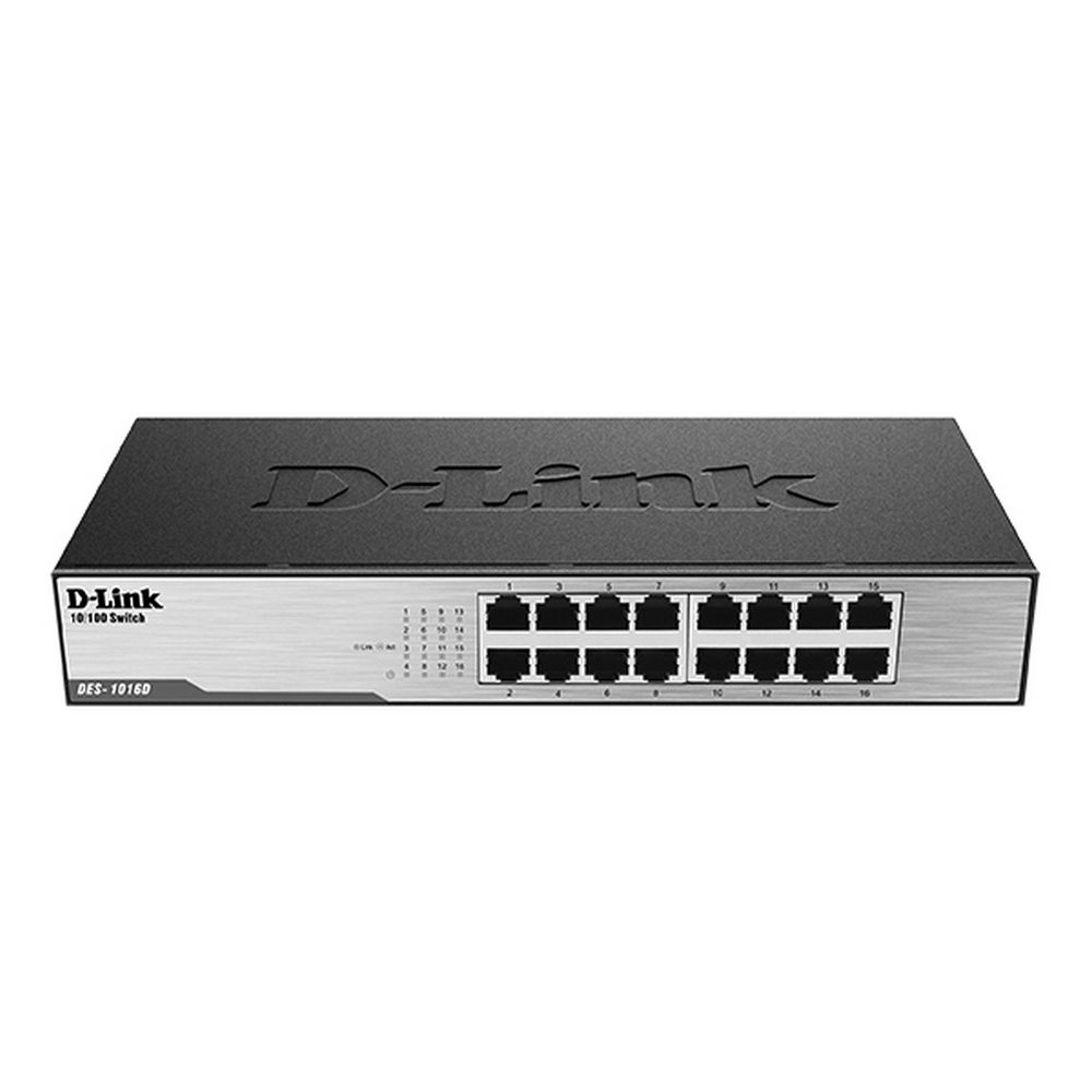 Коммутатор D-Link DES-1016D DES-1016D/I1A (L2) 16x100Мбит/с неуправляемый