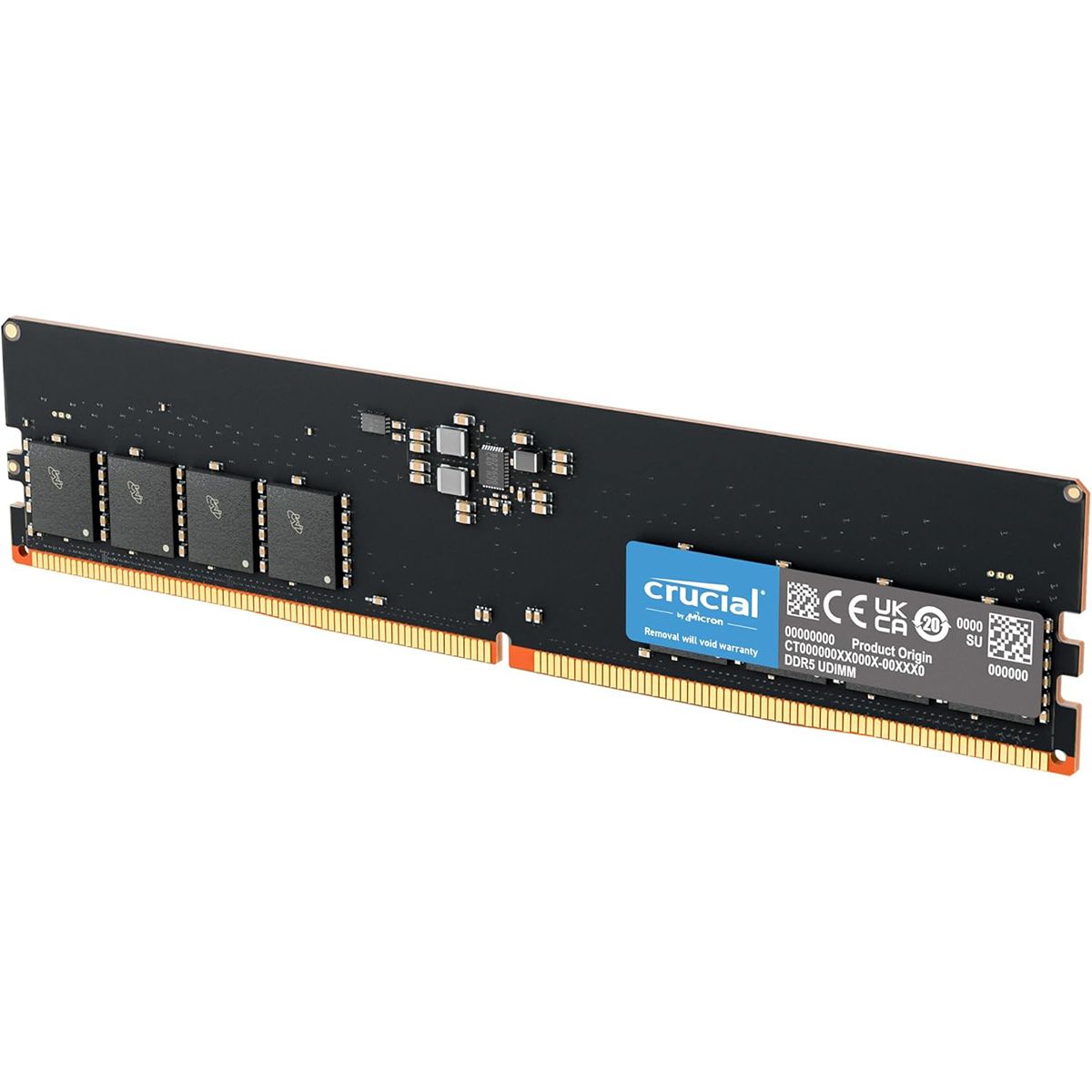 Память DDR5 8GB 5600MHz Crucial CT8G56C46U5 RTL PC5-44800 CL46 DIMM 288-pin 1.1В single rank Ret