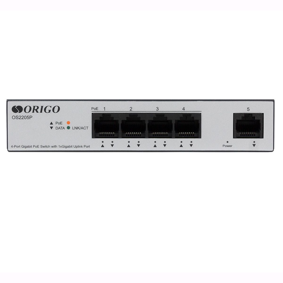 Коммутатор Origo OS2205P/60W OS2205P/60W/A1A (L2) 5x1Гбит/с 4PoE 60W неуправляемый