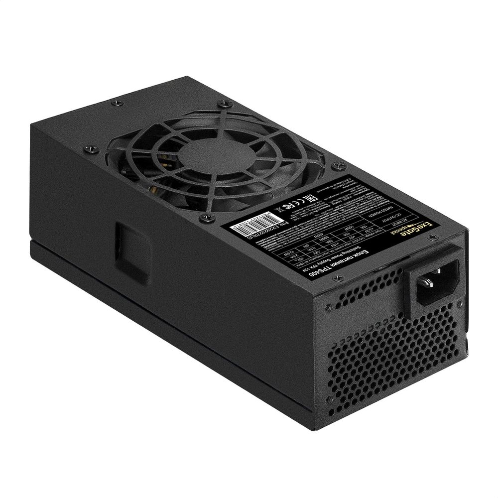 Блок питания 400W ExeGate TPS400 (TFX, 8cm fan, 24pin, (4+4)pin, PCI-E, 3xSATA, 2xIDE, black)