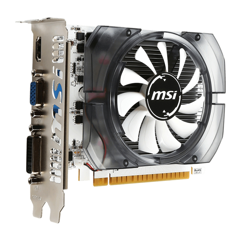 Видеокарта MSI PCI-E 2.0 N730-2GD3V3 NVIDIA GeForce GT 730 2Gb 128bit DDR3 902/1600 DVIx1 HDMIx1 CRT