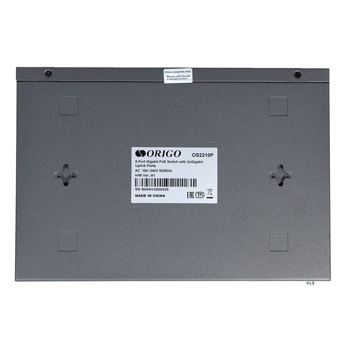 Коммутатор Origo OS2210P/120W OS2210P/120W/A1A (L2+) 10x1Гбит/с 8PoE+ 120W неуправляемый