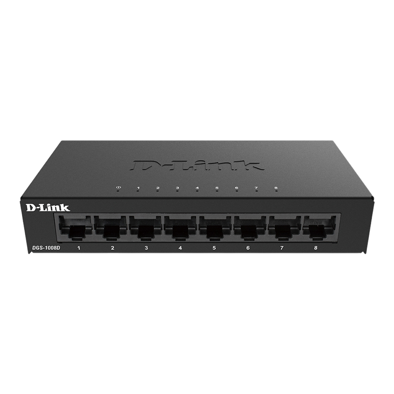 D-Link DGS-1008D/R1A Неуправляемый коммутатор с 8 портами 10/100/1000Base-T