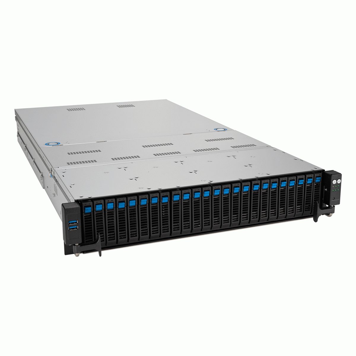 Сервер ASUS RS720A-E12-RS24U 2U, 2x AMD SP5(up to 400w), 24x DDR5(4800), 24x 2,5(16NVMe + 8NVMe/SATA