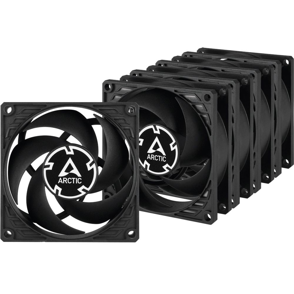 Вентилятор Arctic Cooling Вентилятор корпусной ARCTIC P8 PWM PST Value Pack (Black/Black) - retail (