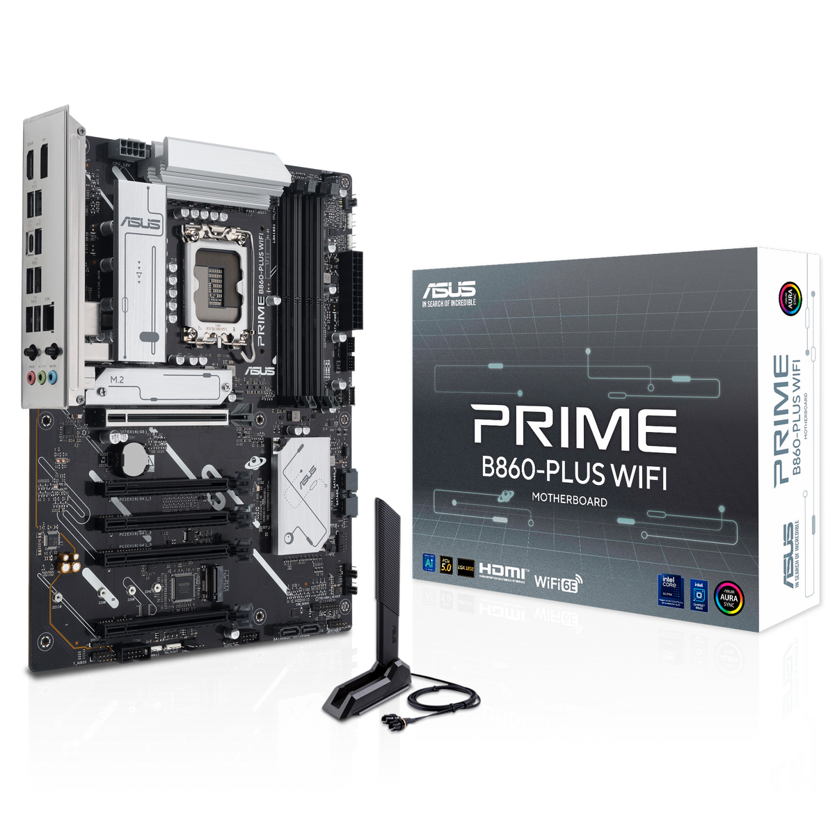 Материнская плата Asus PRIME B860-PLUS WIFI Soc-1851 Intel B860 4xDDR5 ATX AC`97 8ch(7.1) 2.5Gg RAID